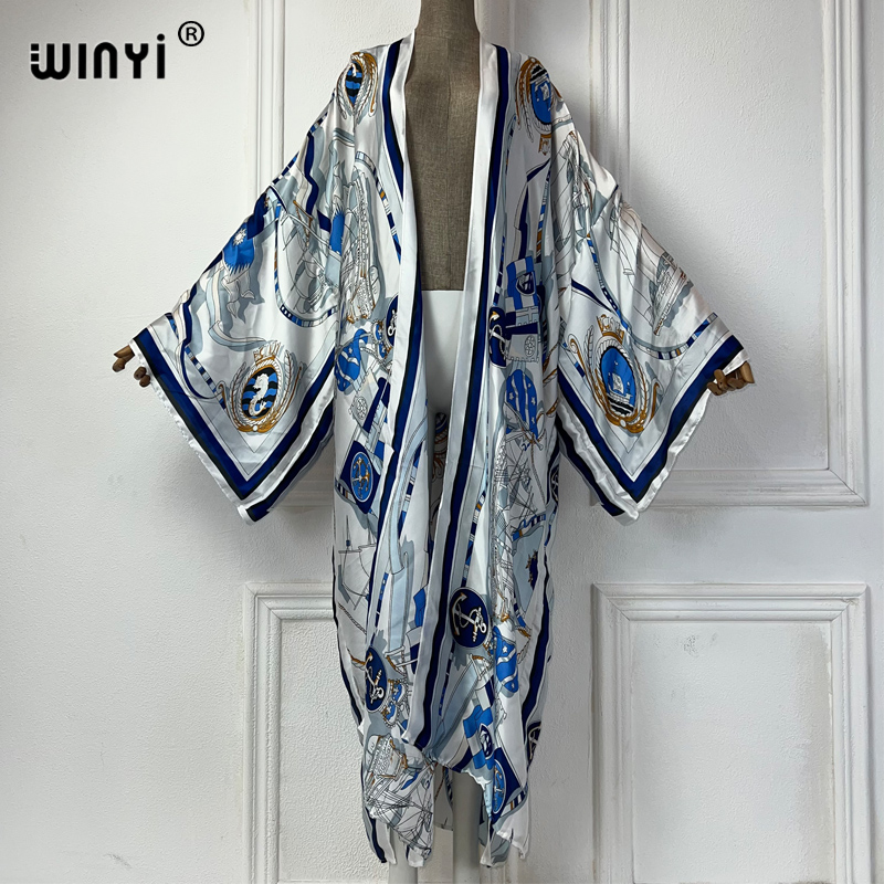 WINYI kimono kaftan musim pana - Cover Up Kaftan ulasan dan harga