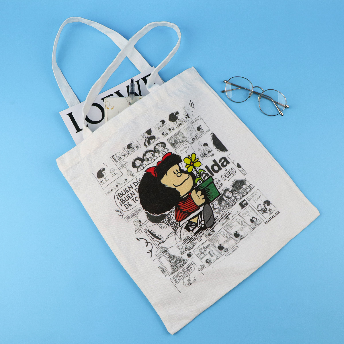 Tas Kanvas Fashion Wanita Moti - Tote Bag Beach ulasan dan harga