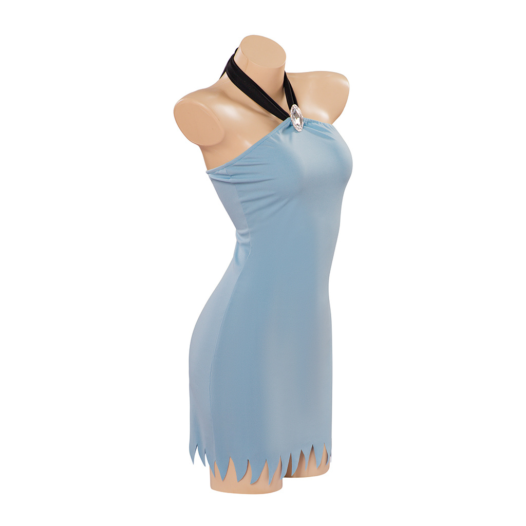 Kostum Cosplay Betty Rubble Ga - Maxi Dress Halter ulasan dan harga